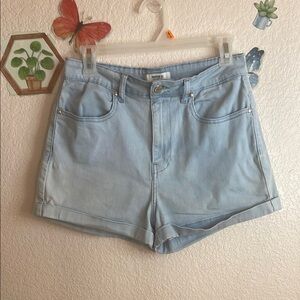 Forever 21 Light Blue Jean Shorts